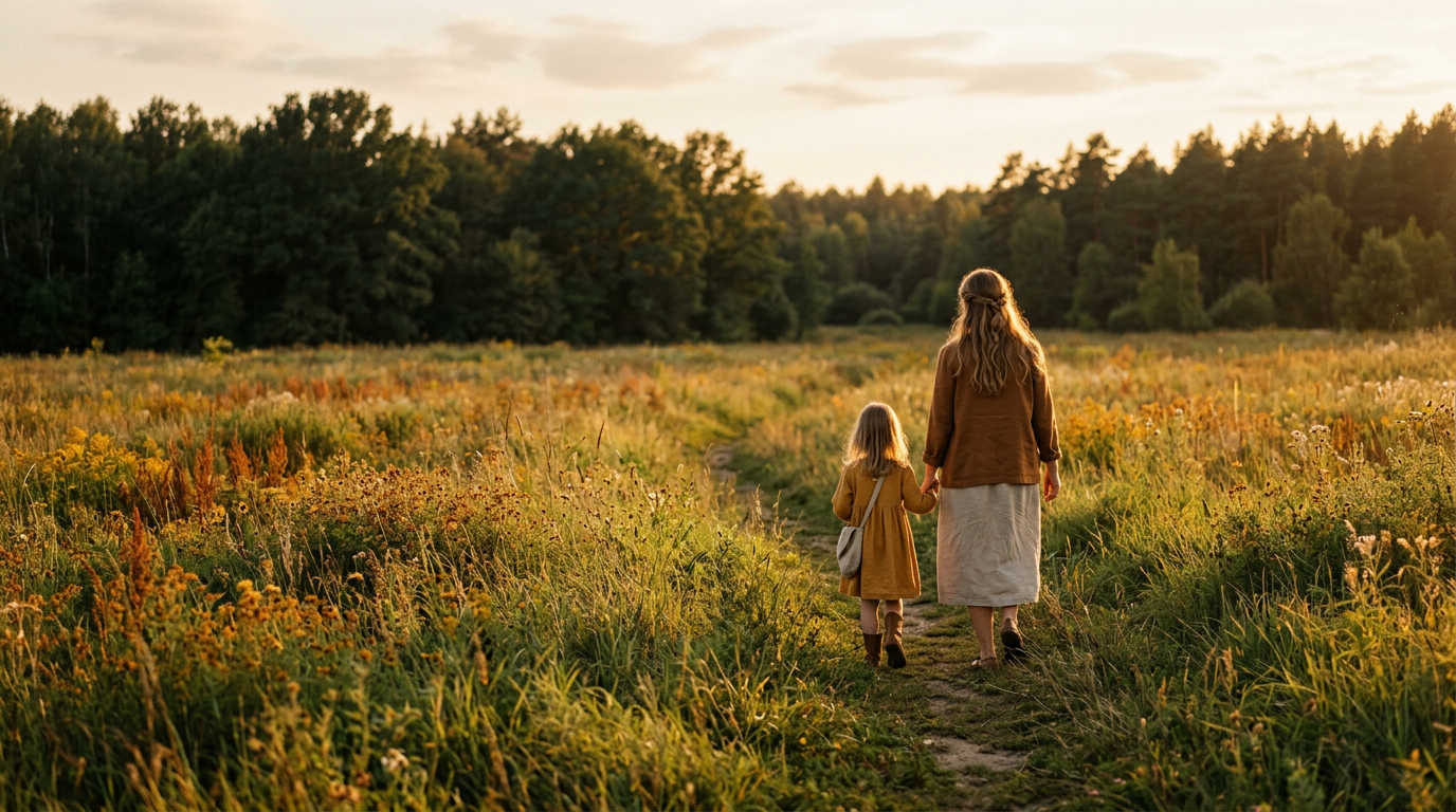 Bonusmama räumt gemeinsam mit Kindern Spielsachen in bunte Boxen