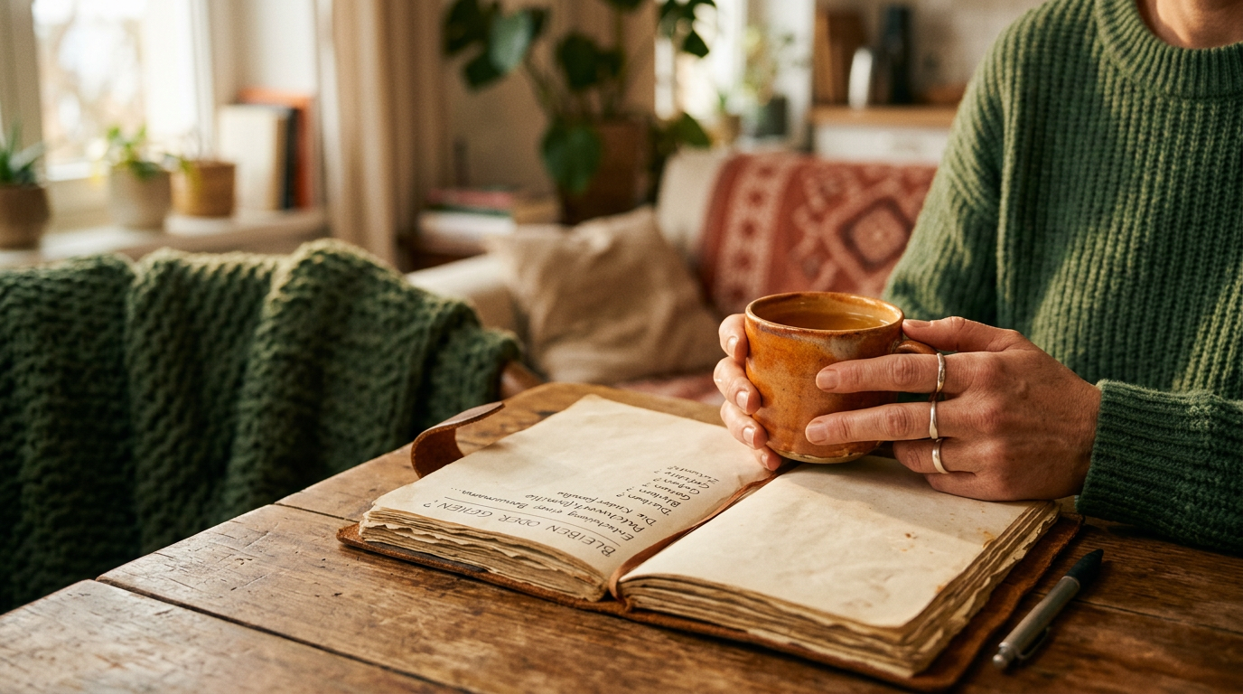 Frau sitzt allein auf dem Sofa und blickt nachdenklich aus dem Fenster