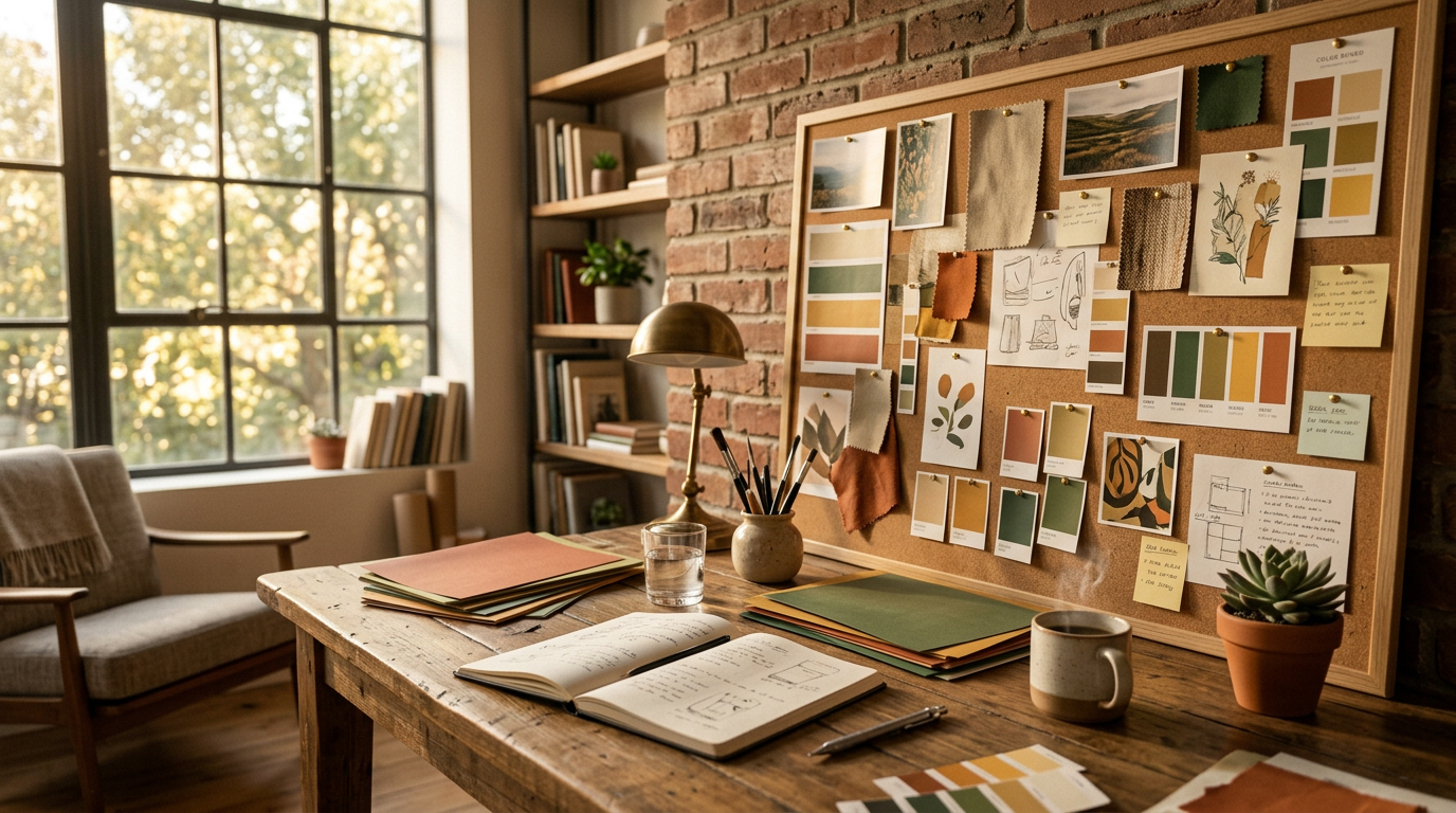 Bonusmama sitzt nachdenklich am Küchentisch und reflektiert über ihre Rolle in der Patchworkfamilie