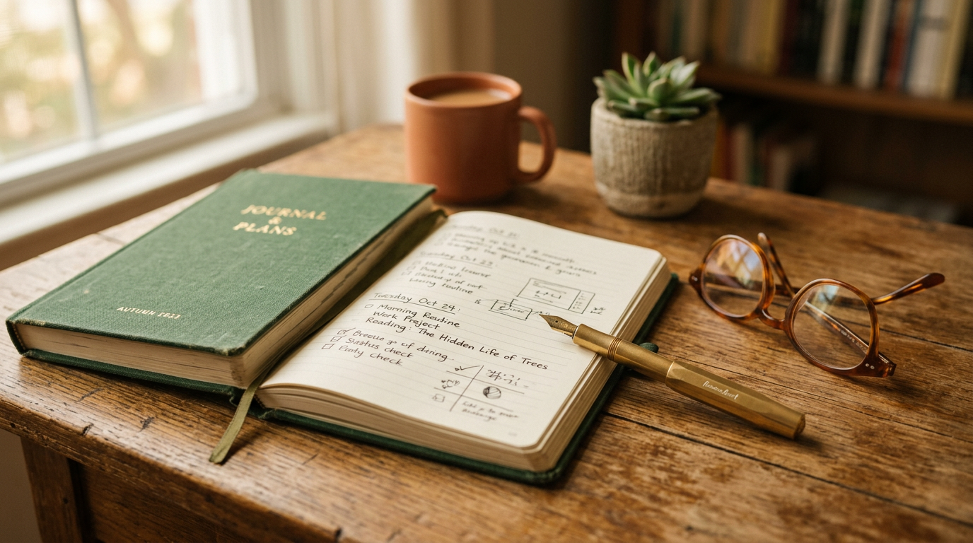 Nachdenkliche Frau blickt auf Kontoauszüge und überlegt