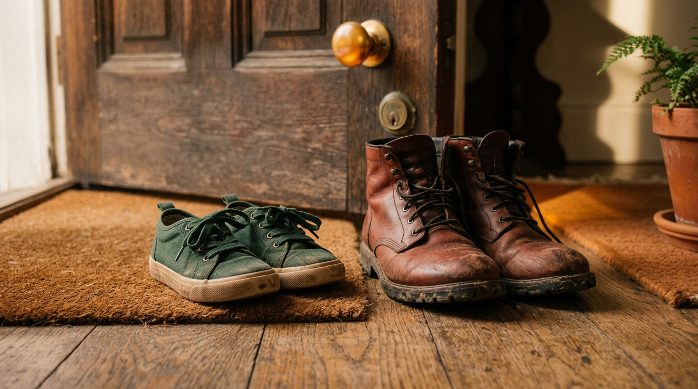 Elternpaar im Gespräch über Erziehung in der Patchworkfamilie